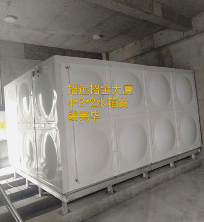 煙台市24立（lì）方聚氨酯發泡（pào）熱鍍鋅保溫水箱